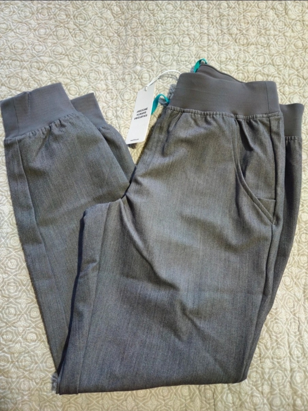 Men's Gray Knit-Waist Casual Pants